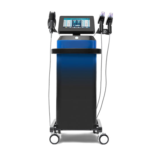 Perfectlaser 4MHz RF Microneedling Fractional RF Adjustable Needle Depth 0.5 to 7mm Fixed Burst Modes Two RF Microneedle Handles Treatment Machine