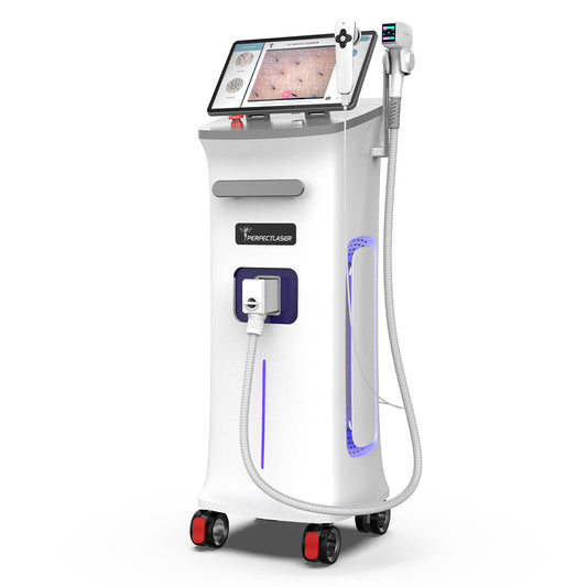 Diode Laser 4 Wavelength Hair Removal with AI Skin Analyzer Machine perfectlaser