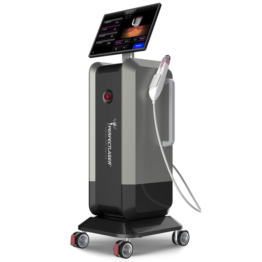 Professional Gold-Tip RF Microneedling Device for Facial Skin Wellness and Refinement