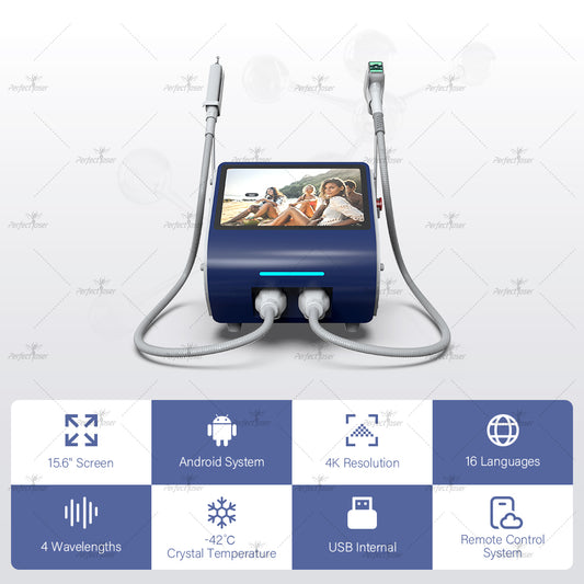 Perfectlaser 2 in 1 Portable Hair Removal Tattoo Removal Laser Machine