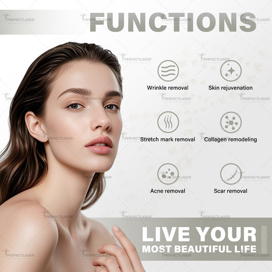 Perfectlaser Newest Fractional Gold RF Microneedling Machine