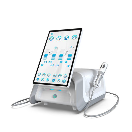 Perfectlaser 2 in 1 Body Contouring Inner Ball Roller Machine with Compressive Micro Vibration 360 Degree Rotating Drum Handle 15.6 Inch Touch Screen
