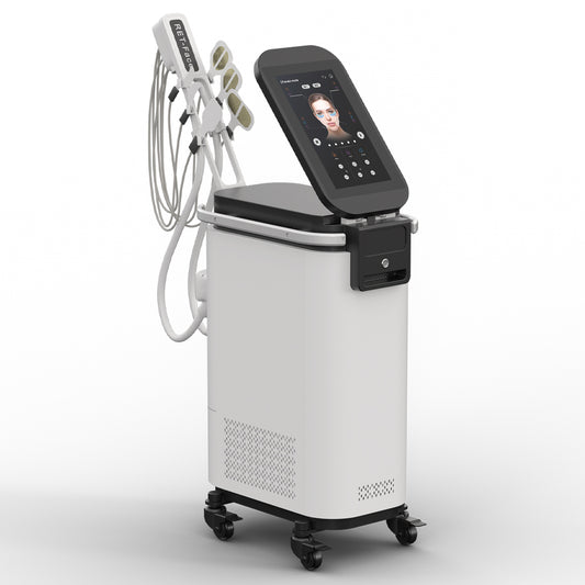 Perfectlaser High Pulse Technology Micro current Technology Sync PEH Technology Sync Heating Technology Six Patch Handles 1M RF EMS Face Machine