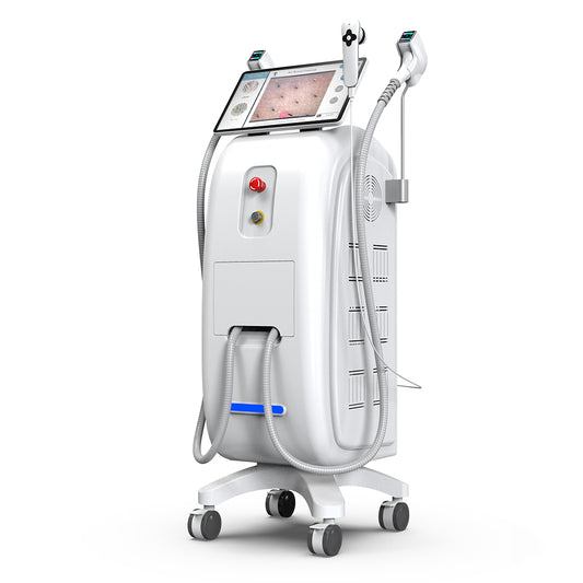 2400W 4 Wavelength Diode Laser Hair Removal Machine with AI Skin Analyzer Magnetic Suction Treatment Head